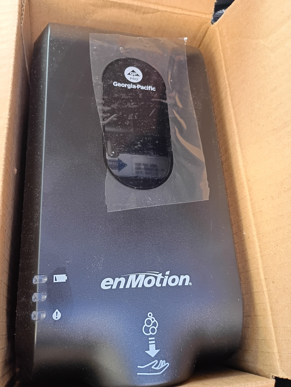 enMotion Black Automatic Hand Towel Dispenser by